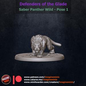 WP - Defenders of the Glade - Wild Saber Panther - Pose 1