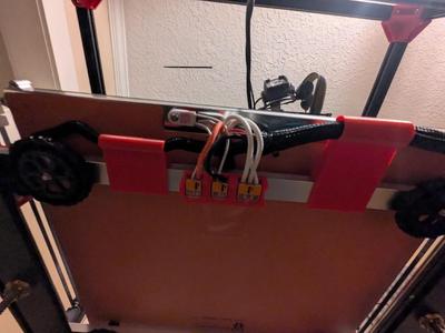 2010 Extrusion mount for Ender 5 Plus bed wires   