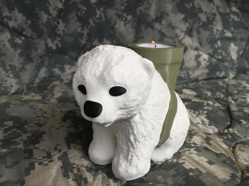 Ug the Illuminator - Bear Tea Light