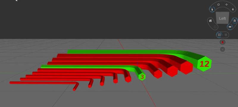 Allen Wrench Set for use in CAD software   