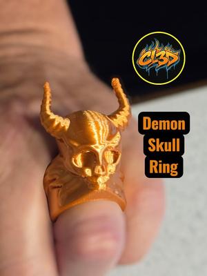 Demon Skull Ring - Halloween Prop
