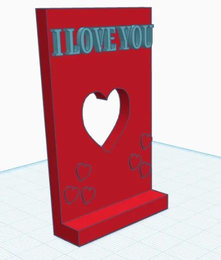 I love you stand for small picture   