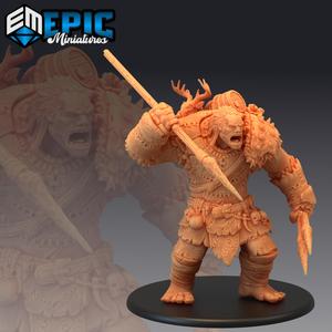 Hill Giant Hunting / Huge Mountain Warrior / Male Nature Guard / Wildling / Free Folk