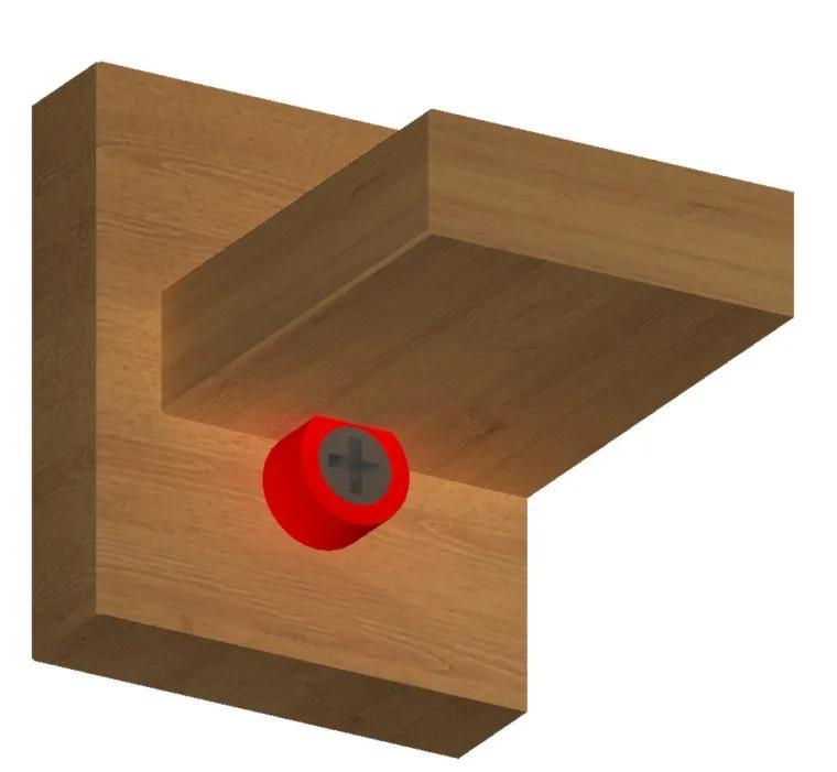 Ultimate shelf support. Easy to print. To be installed with 4 mm screw (length depends on the thickness of the side board (side wall)). Proven model.   