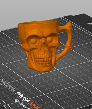 skull cofee cup   