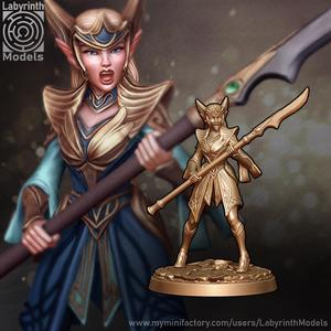 Radiant Elf Queen's Guard - 32mm scale