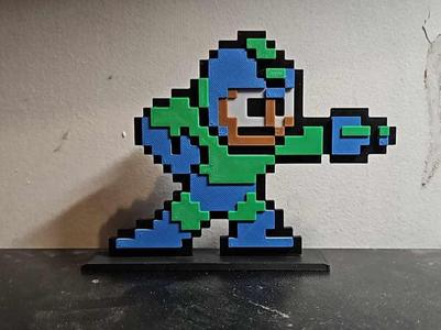 Voxel-Style Mega Man