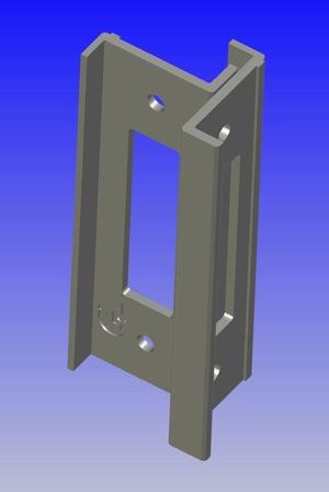Strike plate repair set Polynorm doorframe/Schließblech-Reparaturplatte Polynorm-Türrahmen