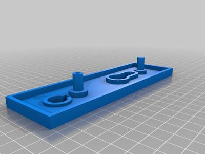 Fire door handle plate - face plate