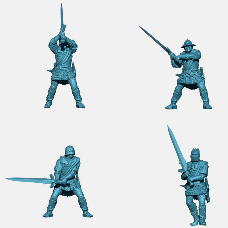 KZKMINIS - Swan Knights - Swordsmen