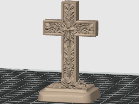 Floral Desktop Cross