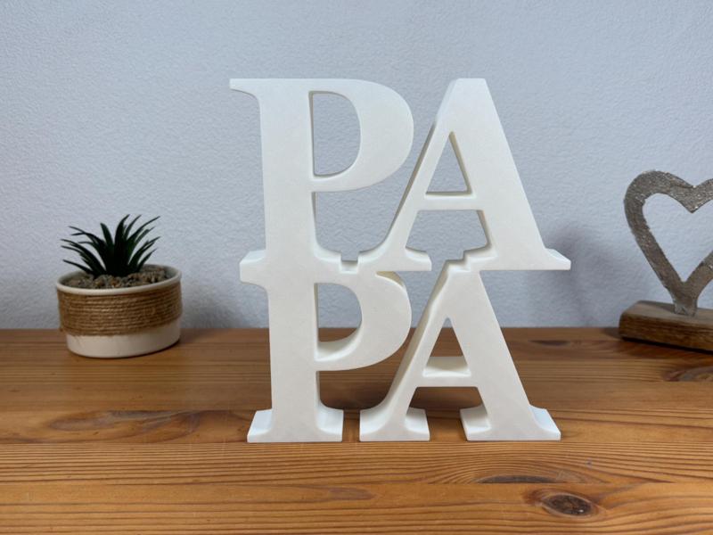 Papa - Decorative Display with Inscription 