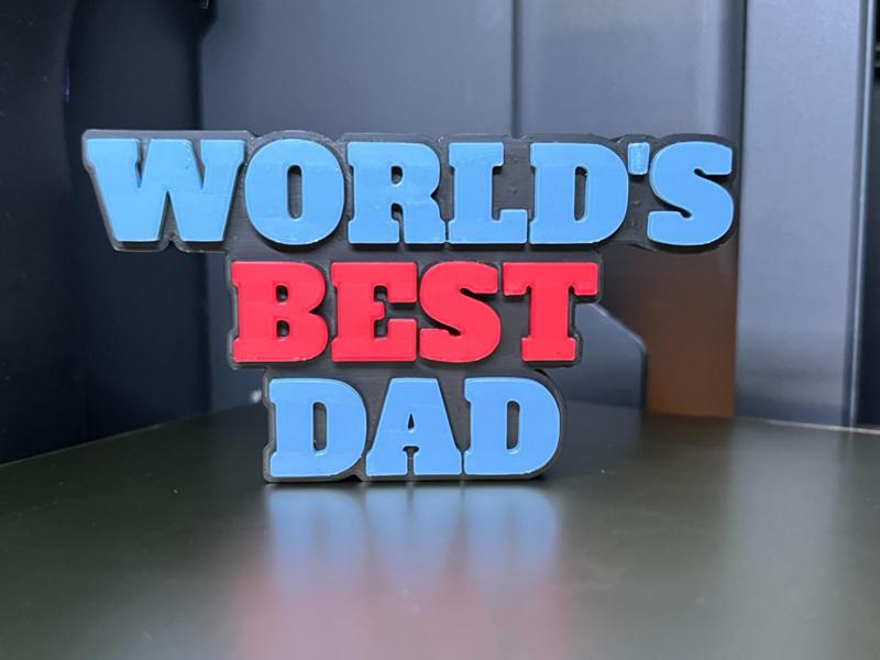 World's Best Dad Sign - Father's Day
