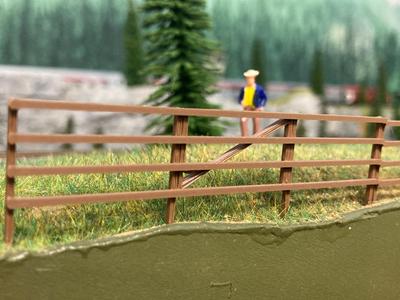 Wood Fence - HO Scale 1/87