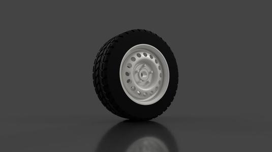 13" steel rim wheel 1/14 scale RC