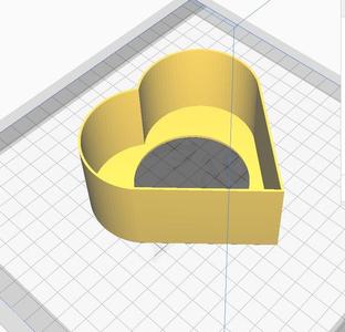Heart cookie / brownie cutter