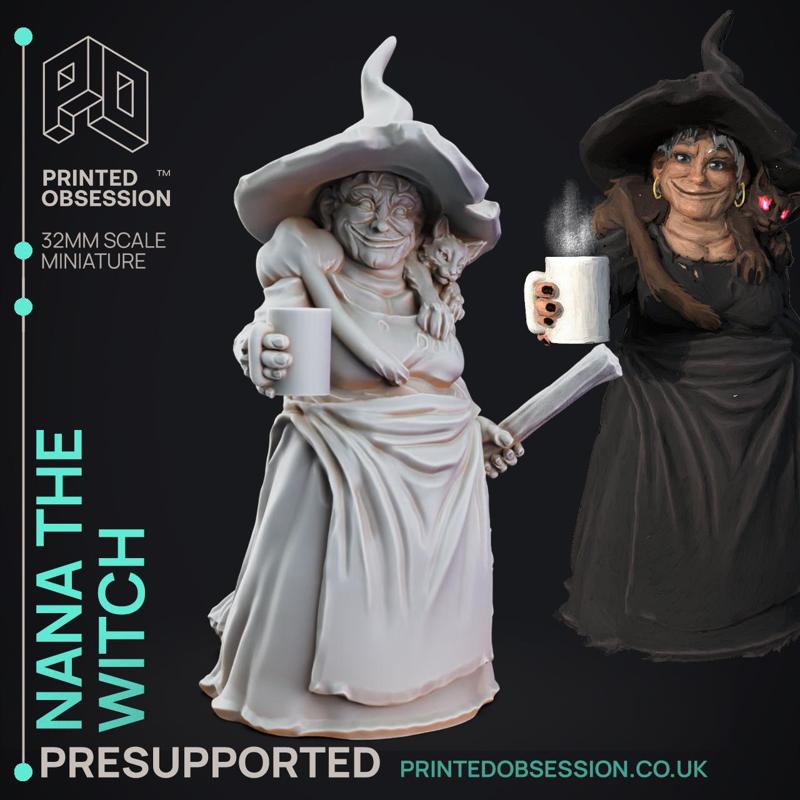 Nana - Black Witch - PRESUPPORTED - 32mm scale