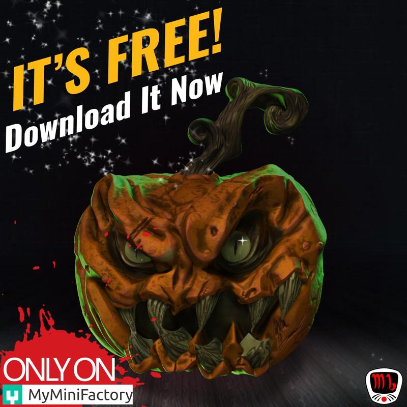 FREE Halloween Horror Pumpkin (Pre-supported)