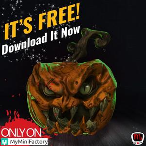 FREE Halloween Horror Pumpkin (Pre-supported)