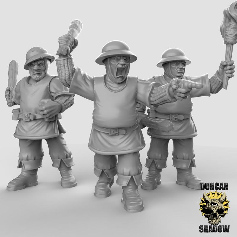 Town Guards with Clubs (pre supported)