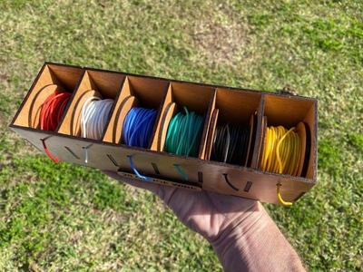 Laser Cut Hookup Wire Dispenser