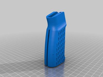 AR15 Style Grip with Removable Featureless Fin