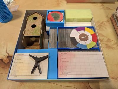 Wingspan Box insert for European, Oceania, and Asia expansions - sleeved cards (2 boxes, 3rd for automa) 
