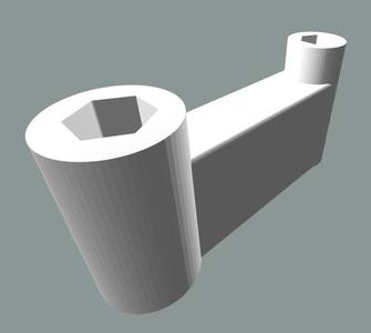 Hex bits mini handle 90 degree angle
