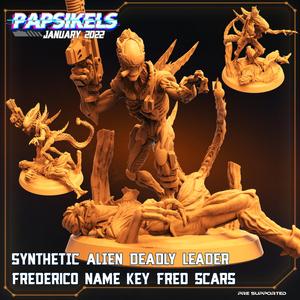 SYNTHETIC ALIEN DEADLY LEADER FREDERICO NAME KEY FRED SCARS