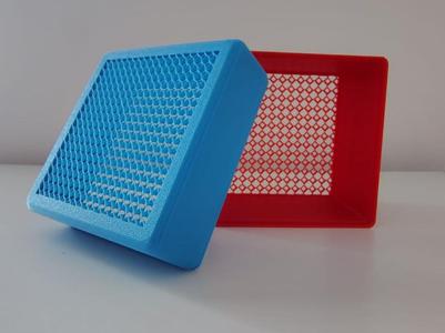 box with decoration honeycomb