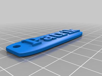 Double color keychain