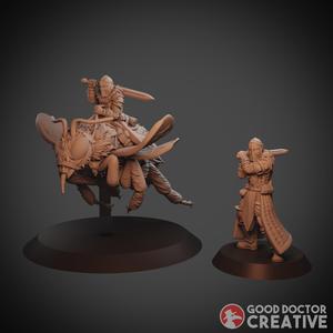 The Bombus Knight - Mounted and On-Foot