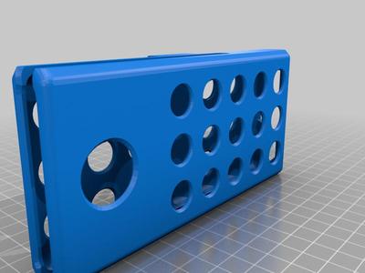 battery holder with clip for stock strap
