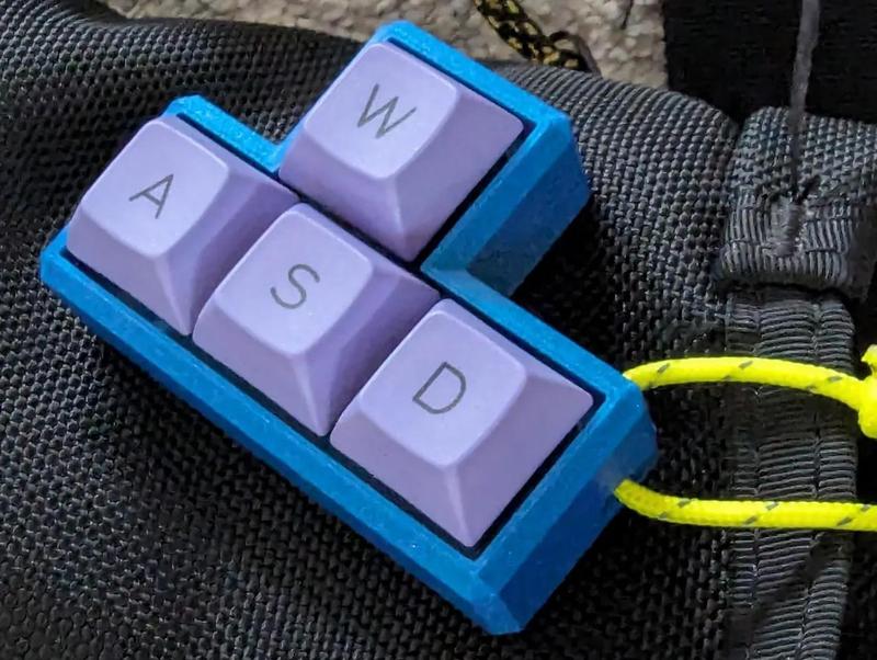 WASD Key Switch Fidget Lanyard (remixed)   