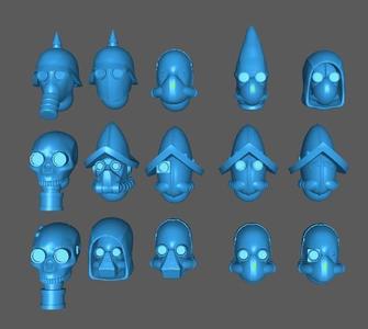 Grimdark Science Fiction Helmets