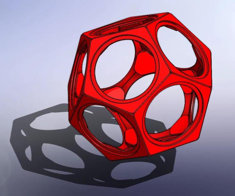 Dodecahedron building toy   