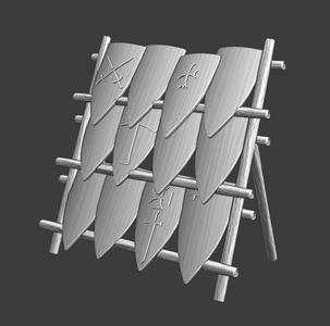 Medieval shield defence