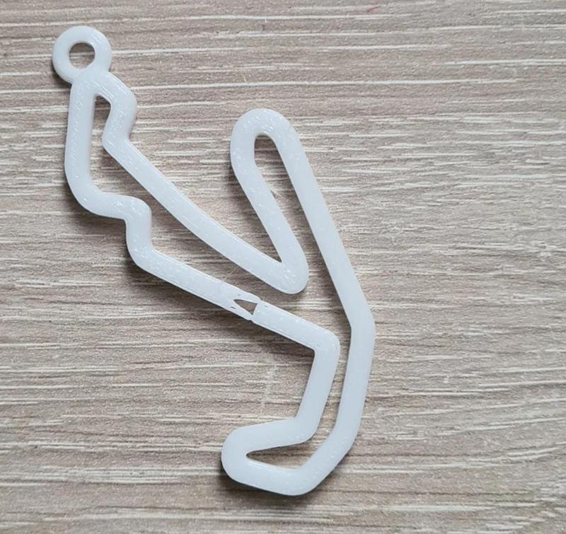 key ring in the shape of San Marino - Misano World Circuit Marco Simoncelli Circuit   