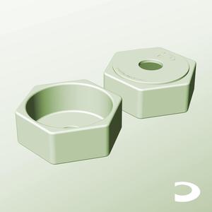 CH128-55-P Pierced Modular Stacking Storage Box Bin Container Planter Lamp Shade | Printable Objects - Infinite Containers | stl file for 3d printing
