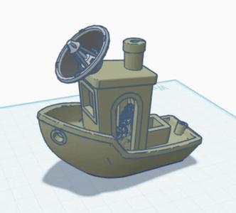 Benchy with Satellite   