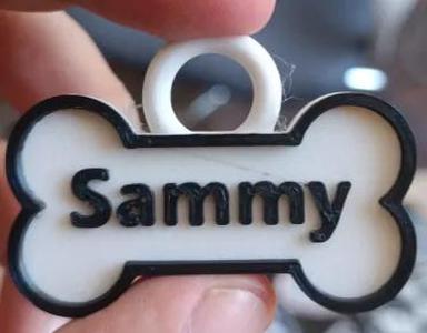 DOG TAG (Name and number)   