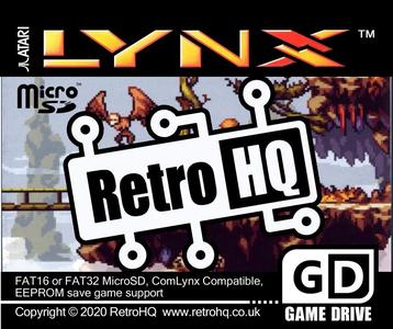 Cartridge label for the RetroHQ GameDrive