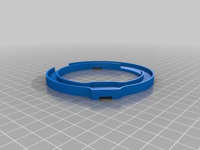Cable-tray for Lithophane lampe structure
