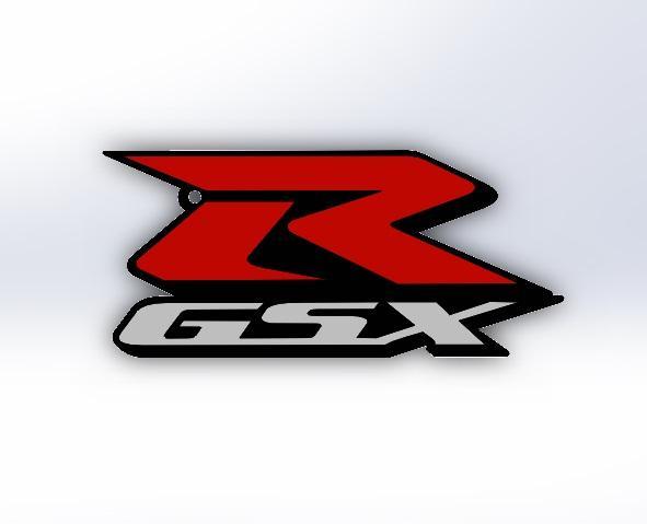 GSXR motorcycle key ring