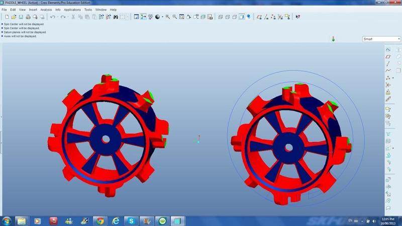 1:10 scale RC car paddle tire wheelset