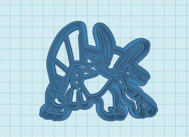 Pokemon: Swampert Cookie Cutter