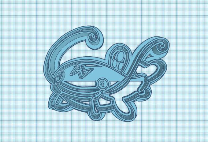 Pokemon: Whiscash Cookie Cutter