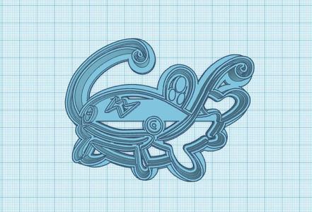 Pokemon: Whiscash Cookie Cutter