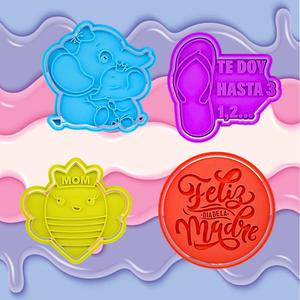COOKIE CUTTER happy day mom I give you up to 3 set of 4
