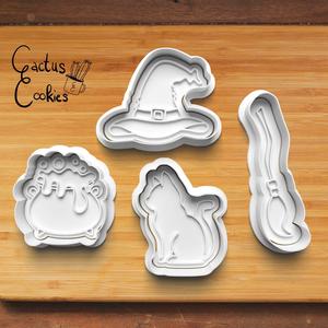 Halloween Witch Cookie Cutter set 0691
